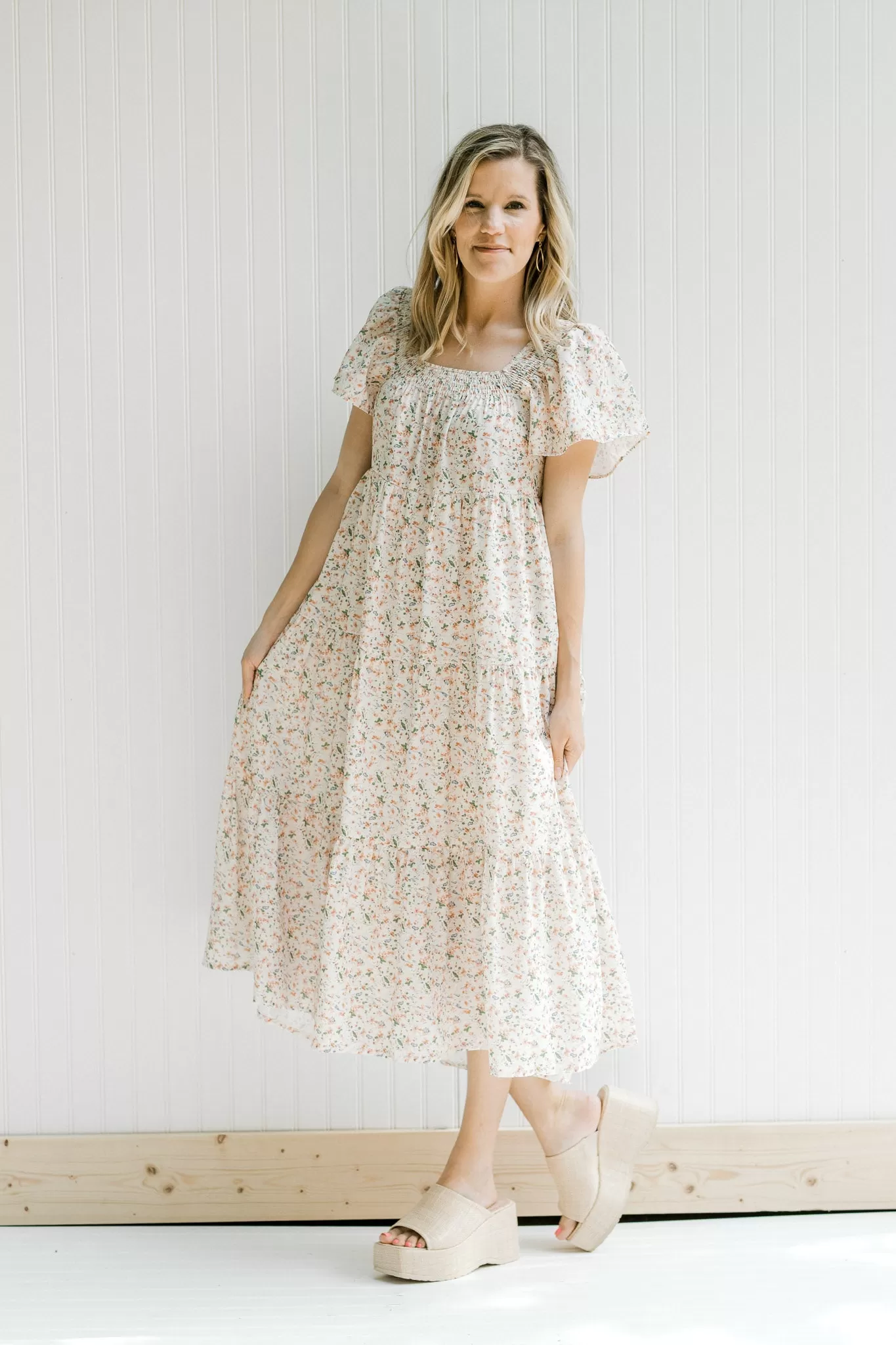 X Cream and Sugar Floral Maxi