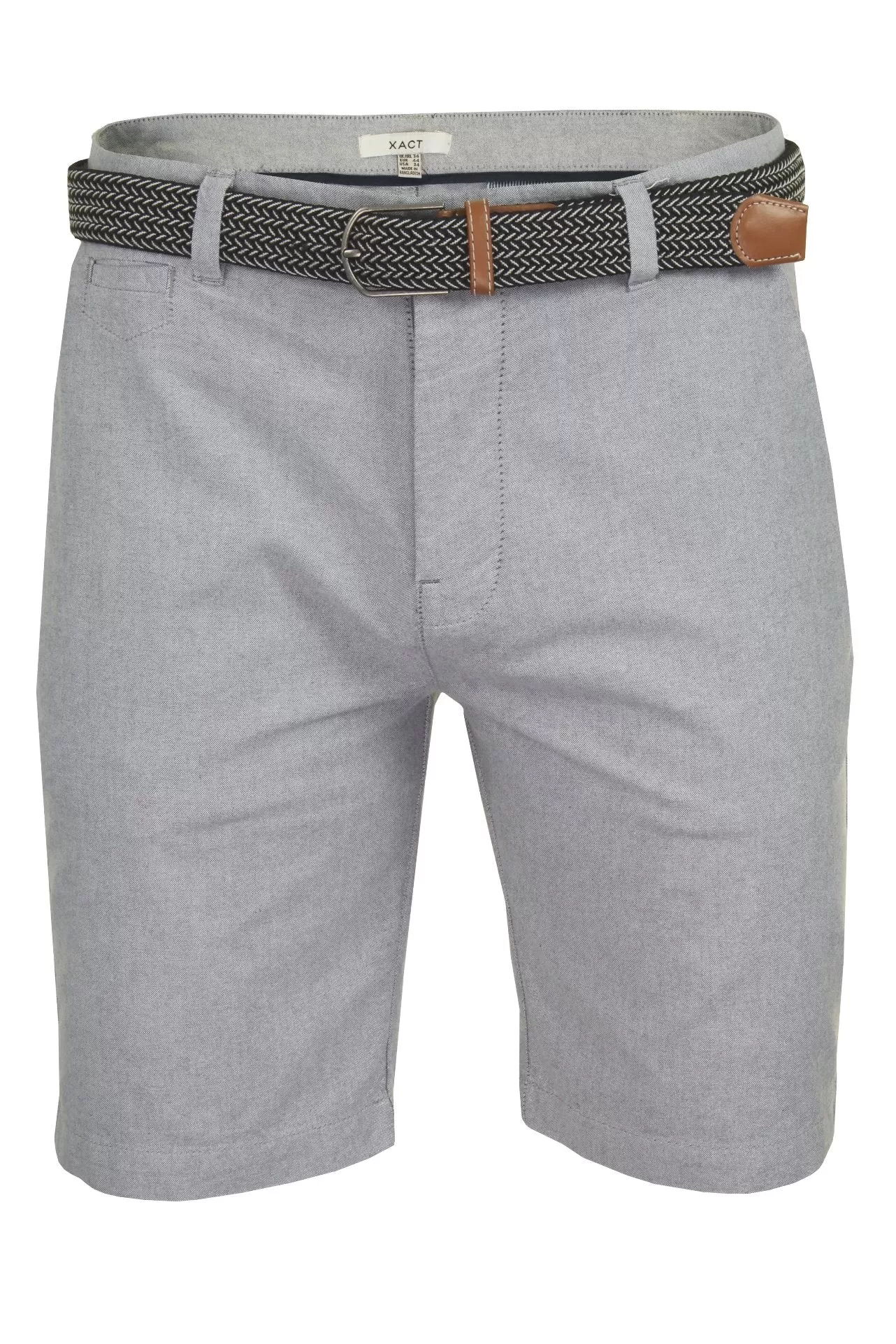 Xact Mens Oxford Chino Shorts with Belt