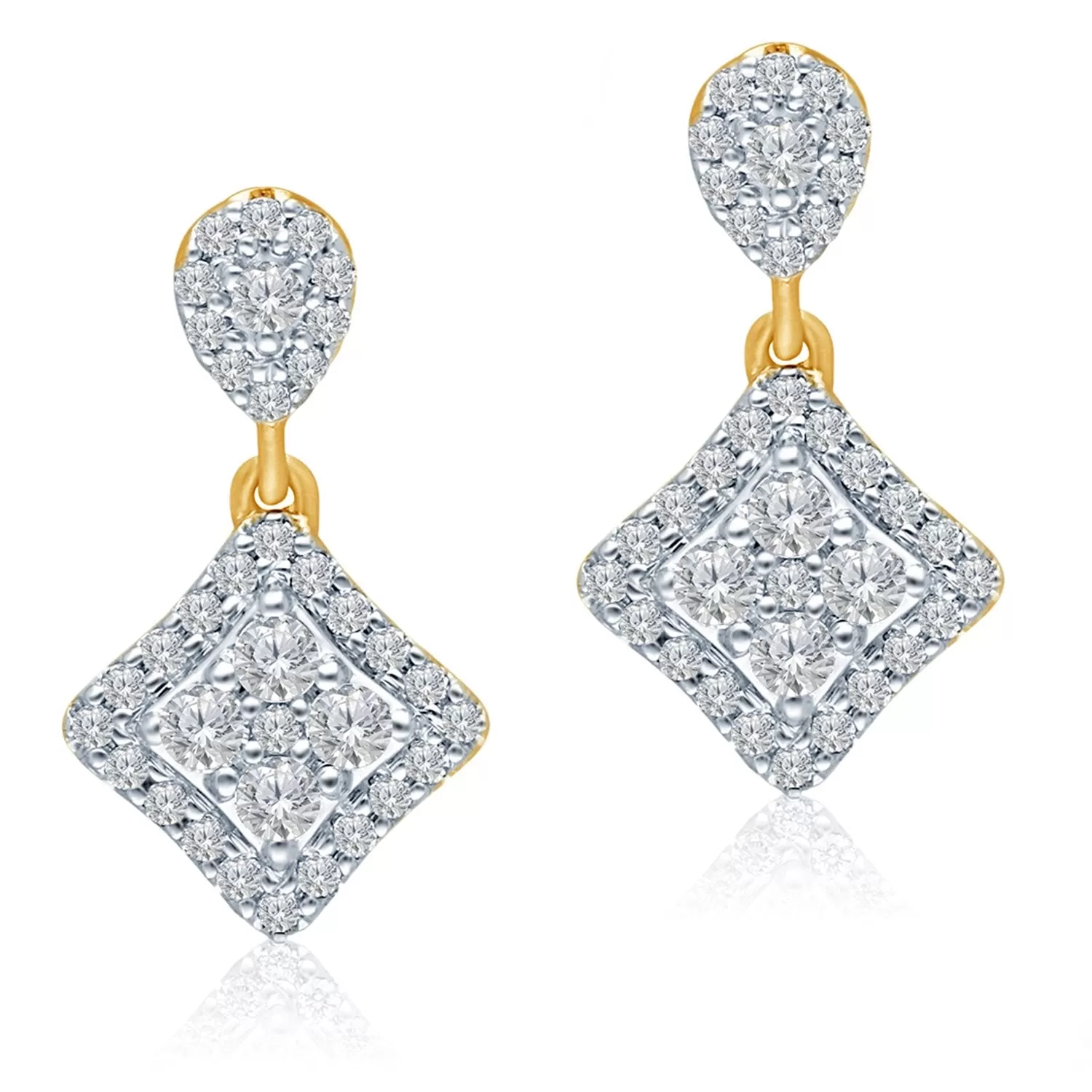 Yellow Gold Diamond Eternal Earrings