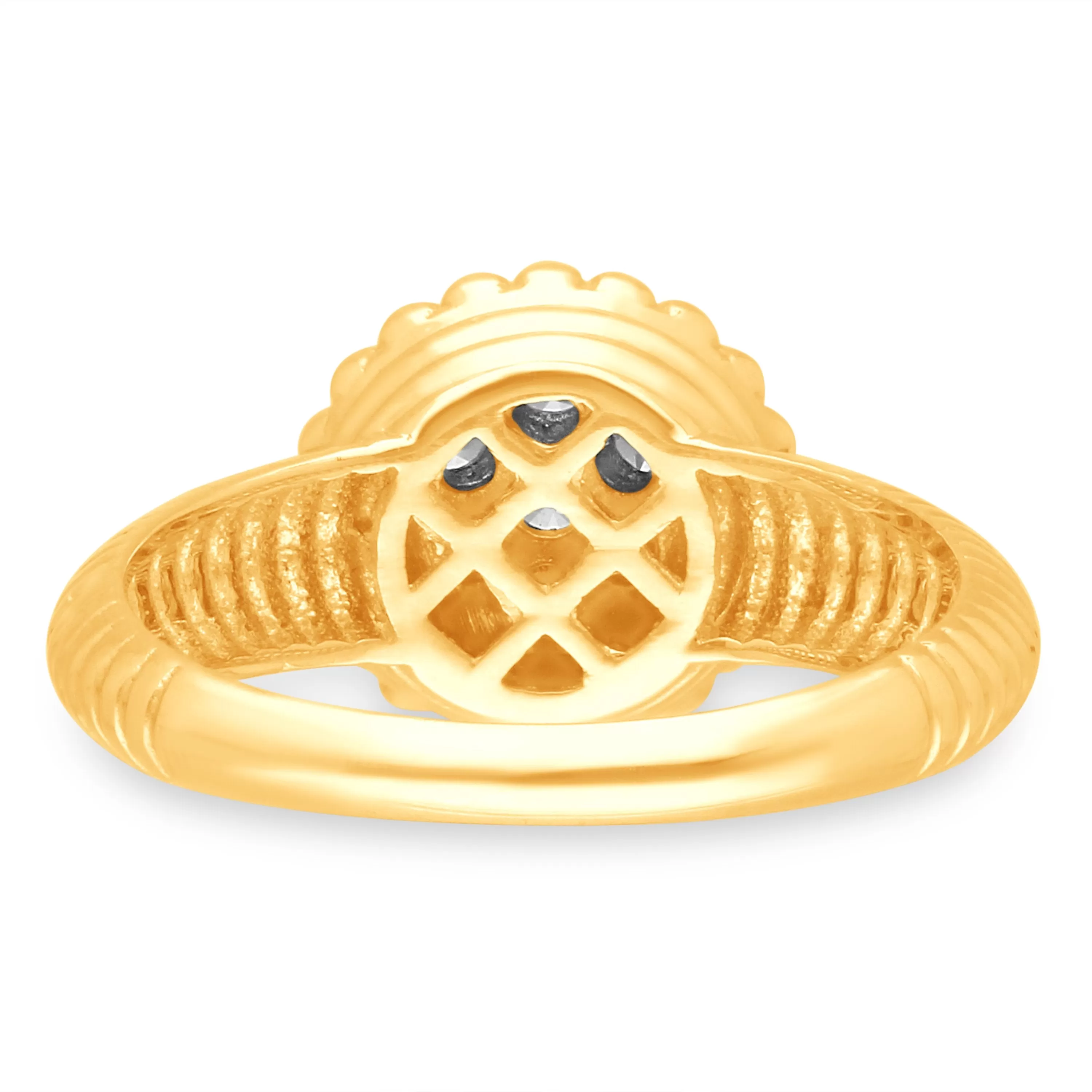 Yellow Gold White Diamond Eternal Ring